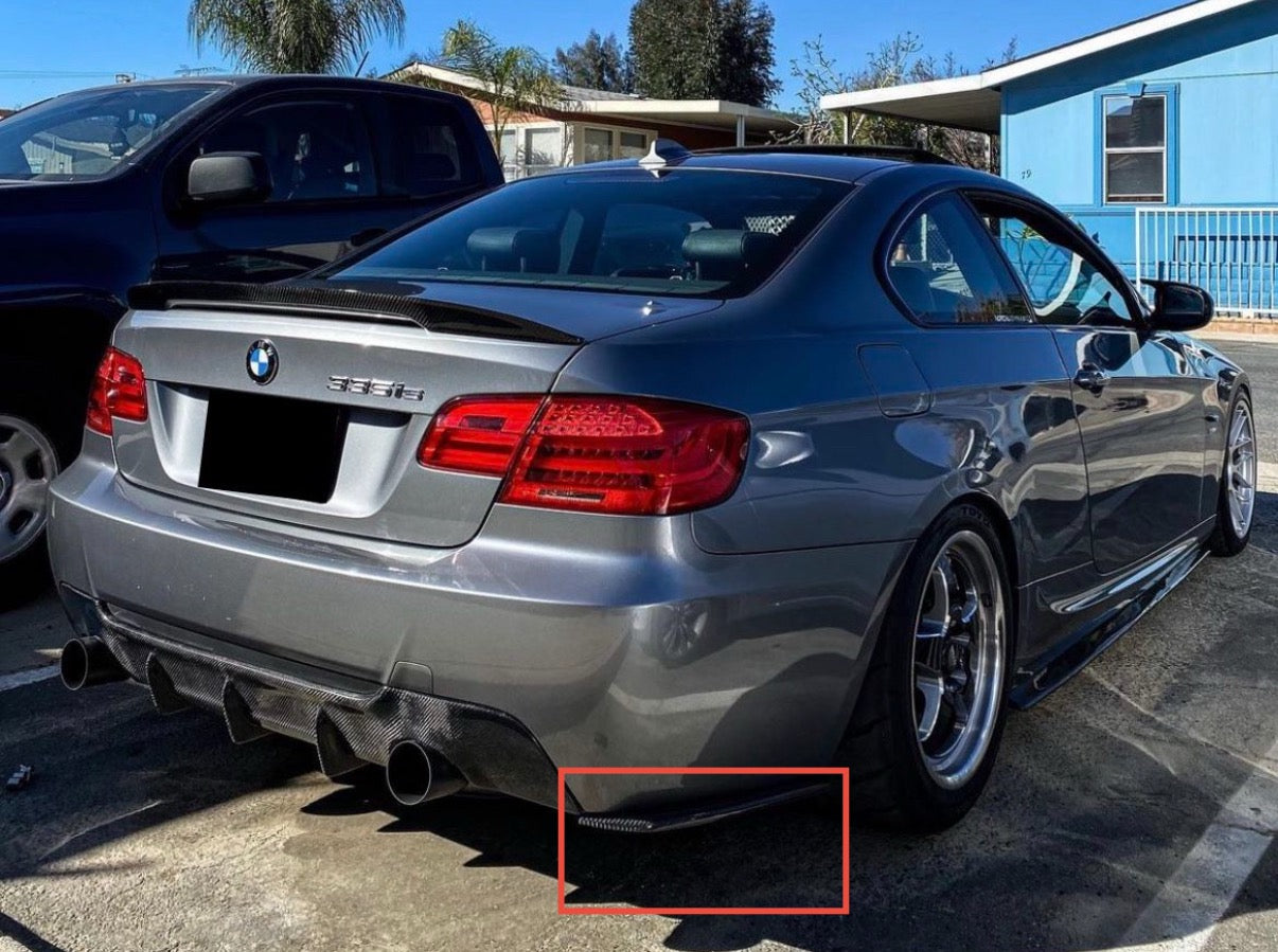E92 Coupe Carbon Fiber Rear Bumper Extensions