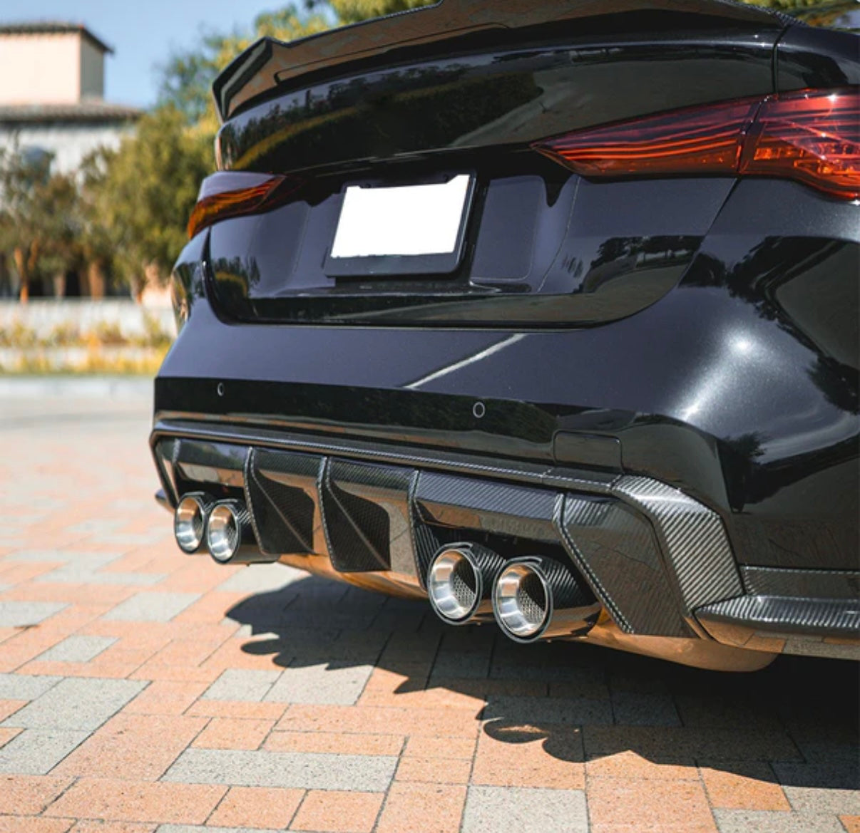 G8X Carbon Fiber Rear Diffuser Upper Trim