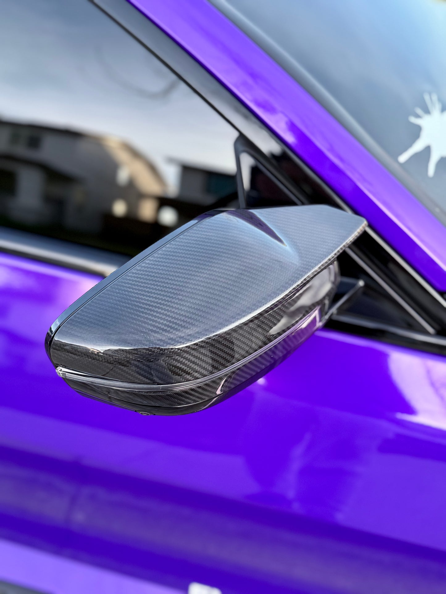 G8X Full Carbon Fiber Mirror Cap Replacements