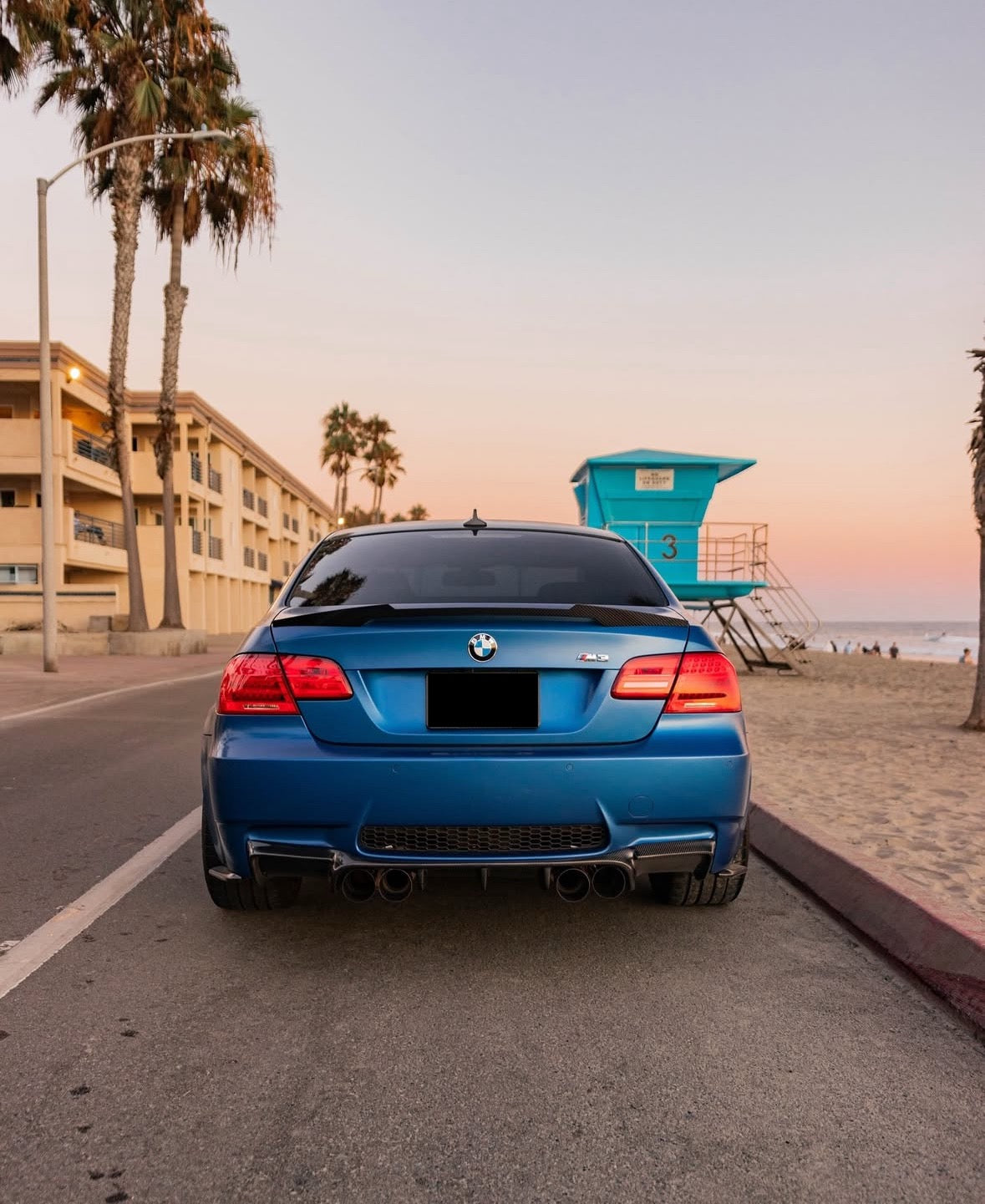 E92 Coupe Carbon Fiber M4 Style Rear Trunk Spoiler