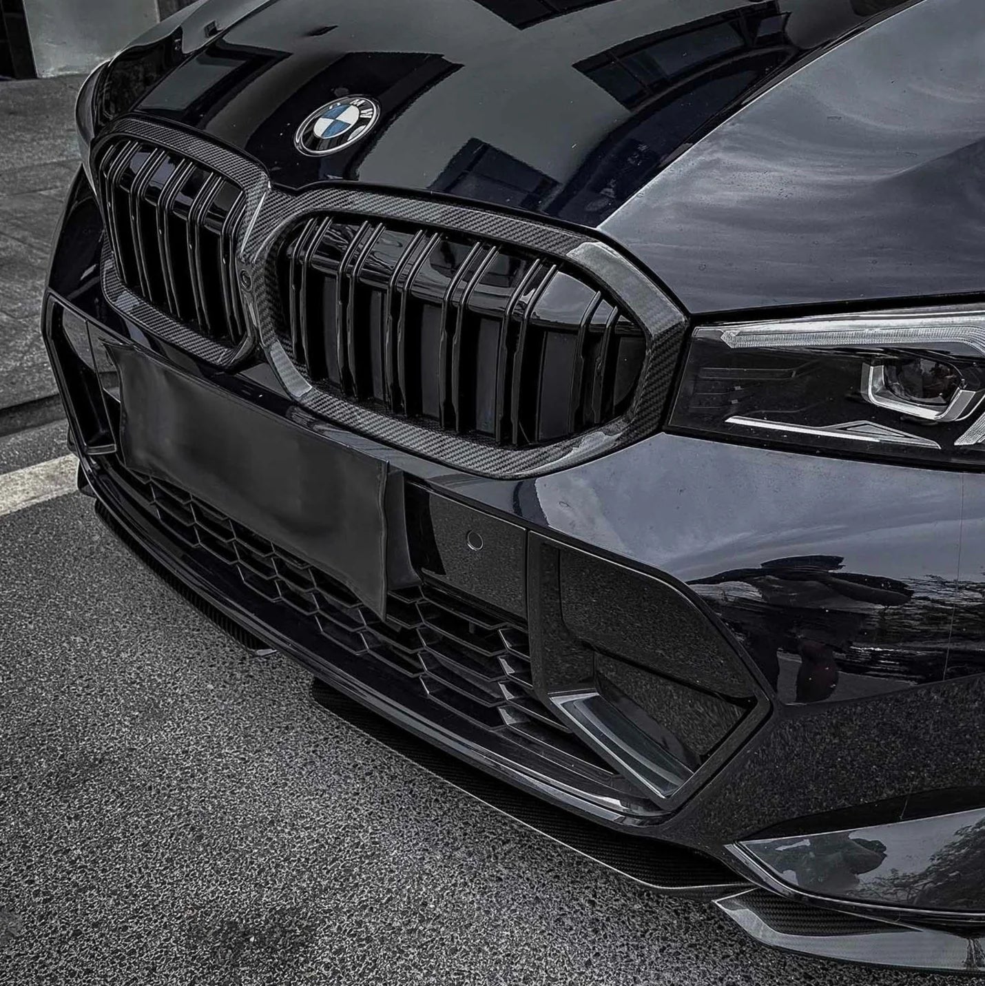 G20 LCI Carbon Fiber Front Grill Full Replacement Slat Style