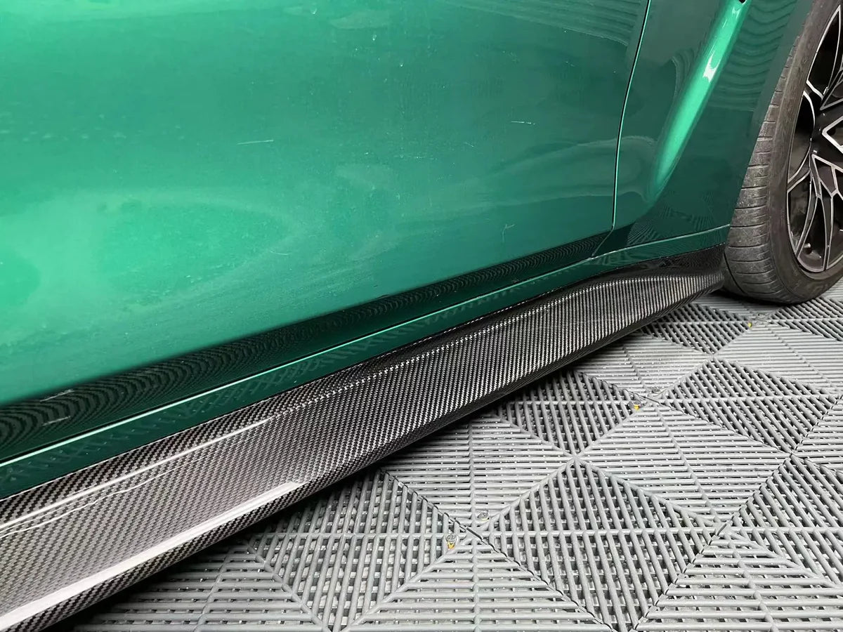 G80 M3 Carbon Fiber OE Style Side Skirt Replacements