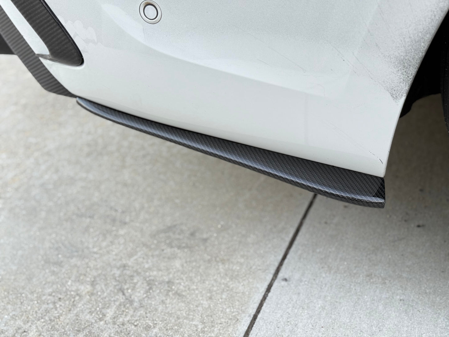 G20 Carbon Fiber CM Style Rear Bumper Side Extensions