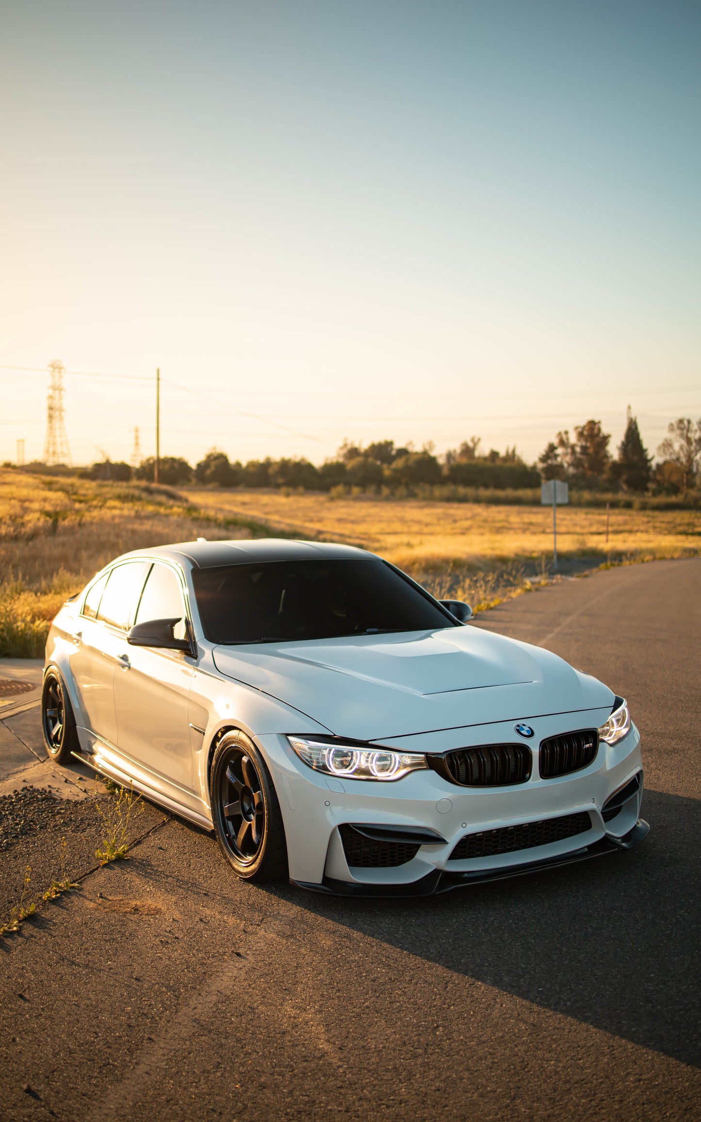 F80 M3 Carbon Fiber PSM Style Side Skirt Extensions