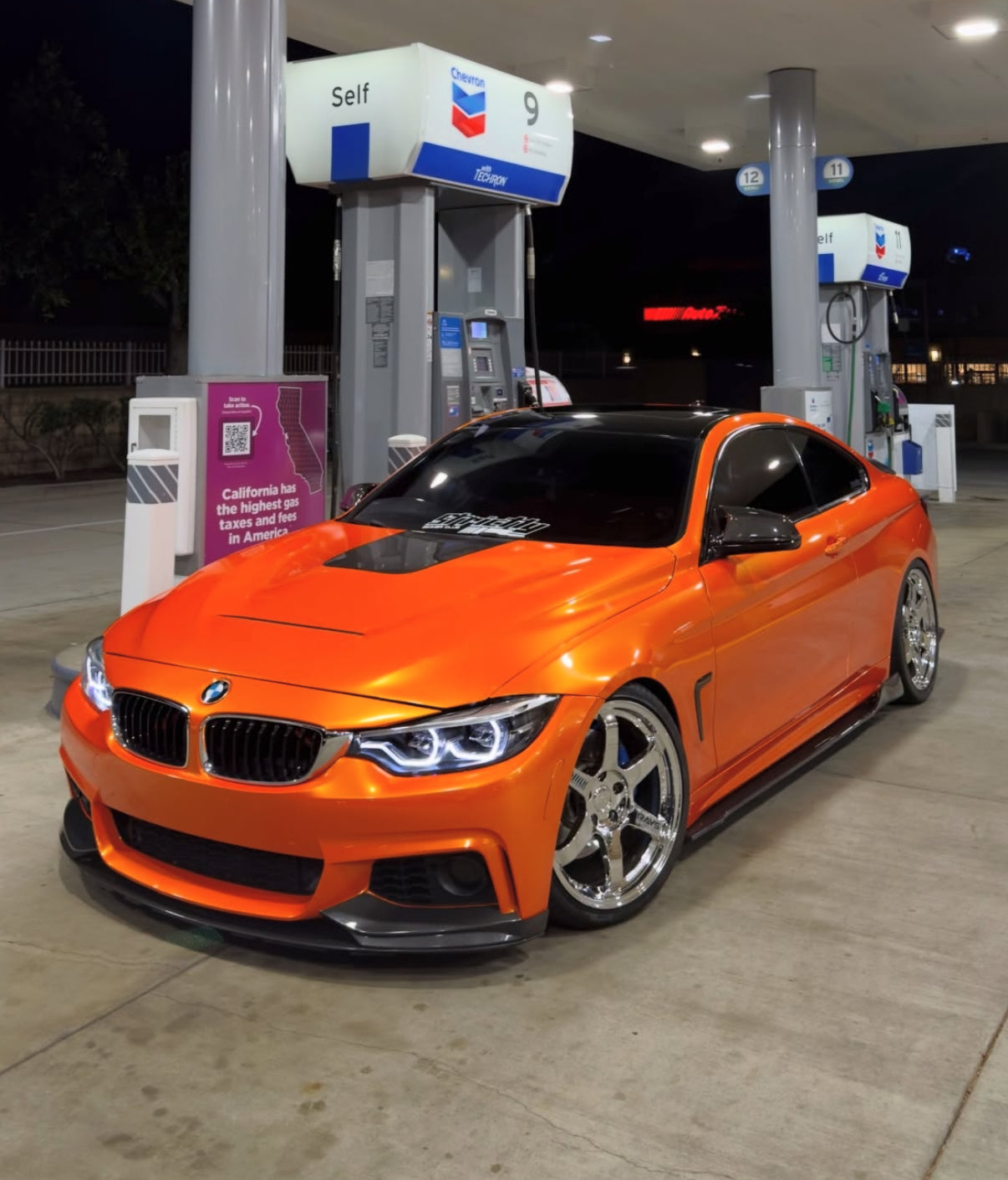 F32 Coupe Carbon Fiber D Style Side Skirt Extensions