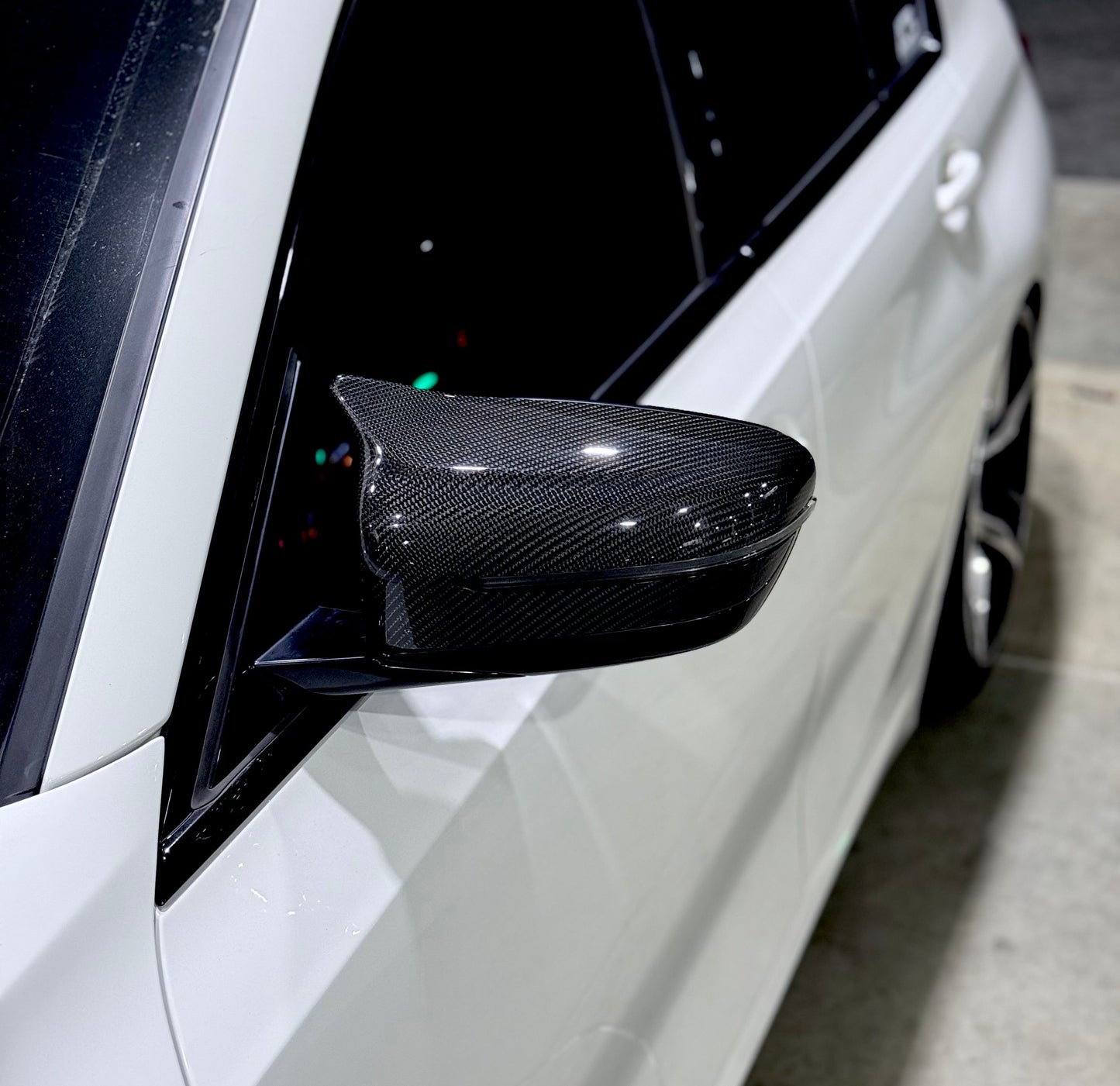G2X Pre LCI Carbon Fiber M Style Mirror Cap Replacements (Full Carbon Version)
