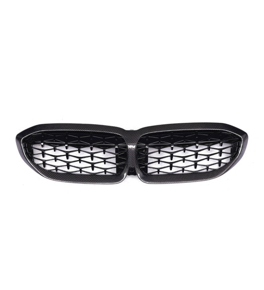G20 Pre LCI Carbon Fiber Front Grill Full Replacement Hex Style