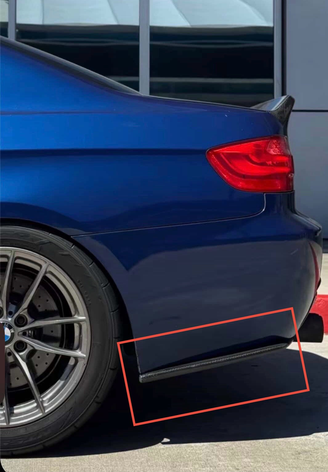 E92 Coupe Carbon Fiber Rear Bumper Extensions
