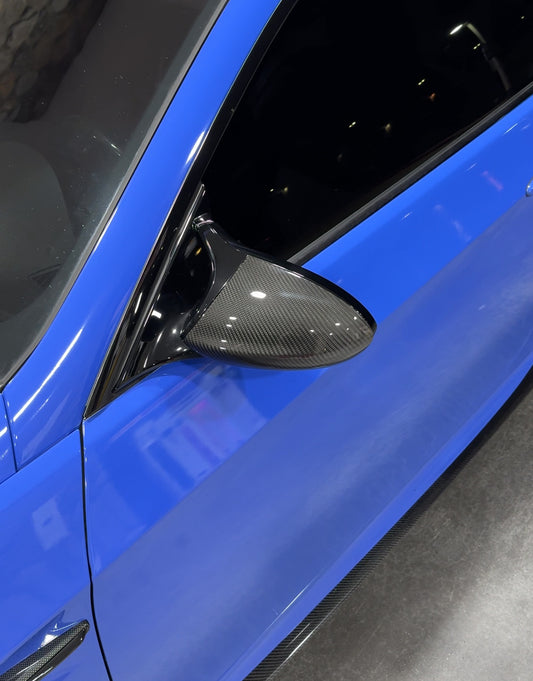 E9X M3 Carbon Fiber Mirror Cap Replacements