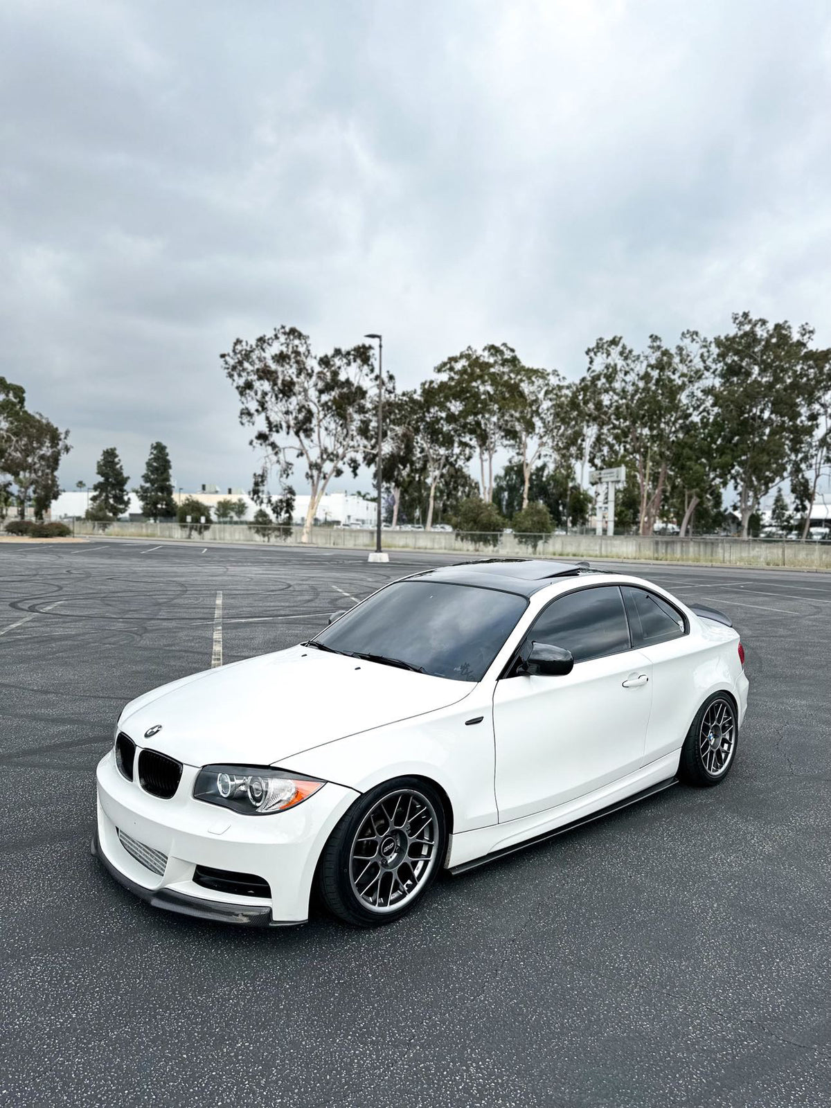 E82 Carbon Fiber Side Skirt Extensions
