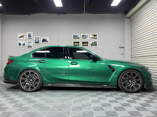 G80 M3 Carbon Fiber OE Style Side Skirt Replacements