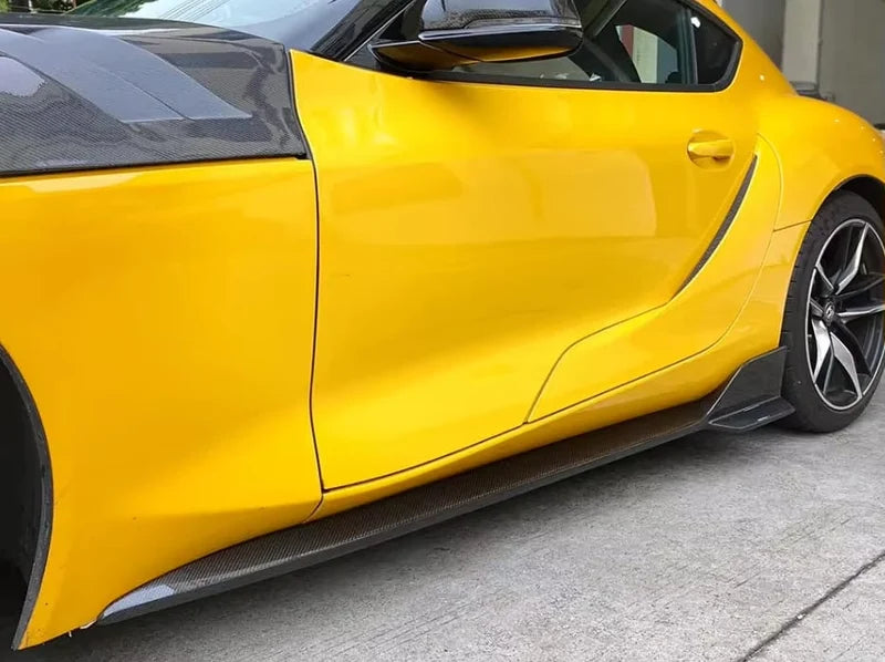 A90 Supra Carbon Fiber AD Style Side Skirts